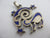 Aries the Ram Sterling Silver & Enamel Pendant Vintage c1950