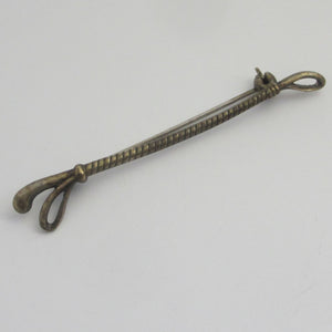 Riding Crop Sterling Silver Brooch Pin Vintage Art Deco c1920