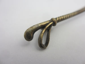 Riding Crop Sterling Silver Brooch Pin Vintage Art Deco c1920