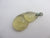 Rock Crystal Lucky Bean Pendant Vintage Art Deco c1920