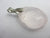 Rose Quartz Agate Lucky Bean Pendant Vintage Art Deco c1920