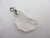 Rose Quartz Agate Lucky Bean Pendant Vintage Art Deco c1920
