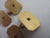 Sapphire Spinel 9k Gold Cufflinks Vintage 1953
