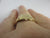 Shield Signet Ring in 9k Gold Vintage 1960