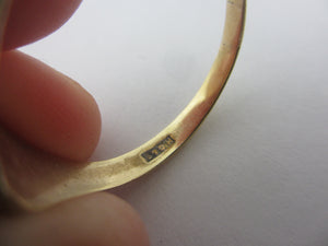 Shield Signet Ring in 9k Gold Vintage 1960