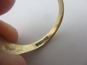 Shield Signet Ring in 9k Gold Vintage 1960