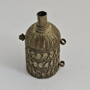 Silver Scent Bottle or Eye Kohl Bottle Vintage Art Deco