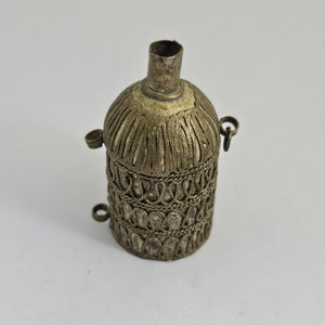 Silver Scent Bottle or Eye Kohl Bottle Vintage Art Deco