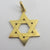 Star of David 18k Gold Pendant or Charm Vintage Art Deco c1920