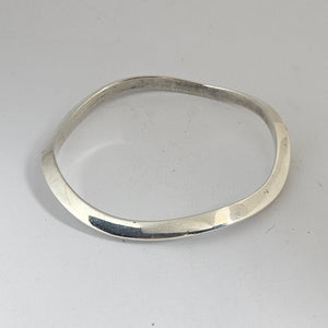 Hand Made Sterling Silver Bangle Bracelet Vintage c1980