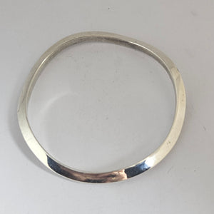 Hand Made Sterling Silver Bangle Bracelet Vintage c1980