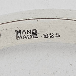 Hand Made Sterling Silver Bangle Bracelet Vintage c1980