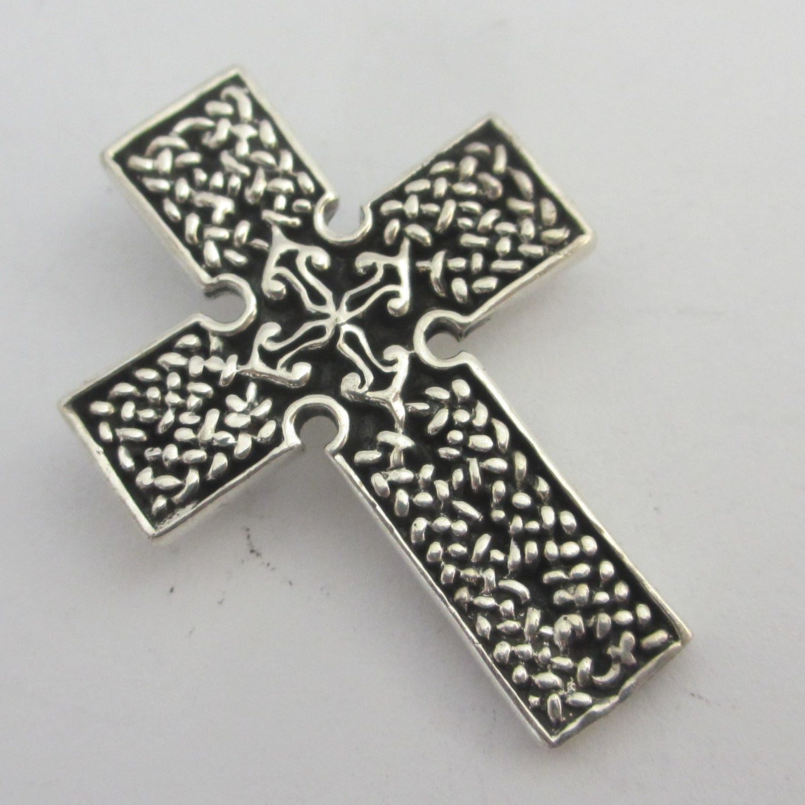 Celtic Cross Sterling Silver Pendant Vintage c1980