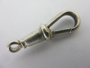 English Sterling Silver Dog Clip Clasp Finding Vintage Art Deco