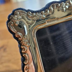 Double Photo Picture Frame in Sterling Silver Vintage