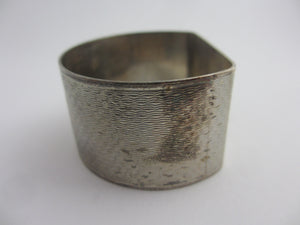 English Sterling Silver Napkin Ring Boxed Vintage 1960