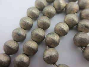 Sterling Silver Prayer Bead Necklace Vintage c1920