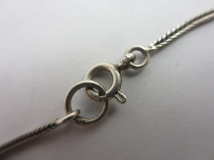 Sterling Silver Prayer Bead Necklace Vintage c1920
