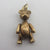 Moving Teddy Bear 9k Gold Charm or Pendant Vintage c1970