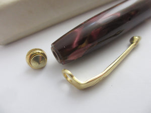 Conway Stewart 'The Dinkie Pen' 550 Fountain Pen 14k Gold Nib Boxed Vintage c1950