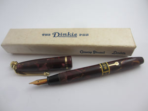 Conway Stewart 'The Dinkie Pen' 550 Fountain Pen 14k Gold Nib Boxed Vintage c1950