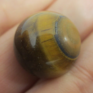 Tigers Eye Gemstone Marble Toy Vintage Art Deco c1920