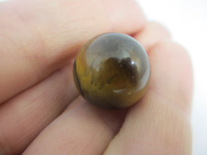 Tigers Eye Gemstone Marble Toy Vintage Art Deco c1920