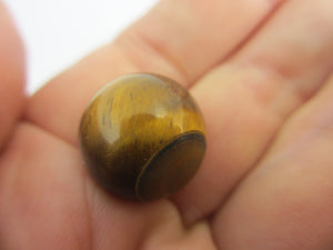 Tigers Eye Gemstone Marble Toy Vintage Art Deco c1920