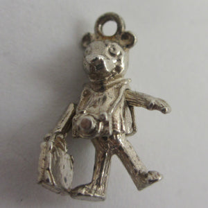 Moving Tourist or Traveller in Sterling Silver Charm or Pendant Vintage c1960