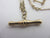 Trombone Link 9k Gold Chain Necklace 46.8cm / 18.4" Vintage c1980