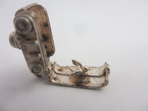 Watch the Birdie Sterling Silver Opening Photo Camera Charm or Pendant Vintage c1960
