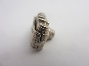 Watch the Birdie Sterling Silver Opening Photo Camera Charm or Pendant Vintage c1960