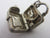 Watch the Birdie Sunbthing Girl Sterling Silver Charm or Pendant Vintage c1960