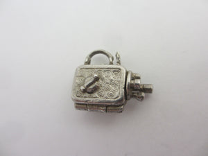 Watch the Birdie Sunbthing Girl Sterling Silver Charm or Pendant Vintage c1960