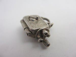 Watch the Birdie Sunbthing Girl Sterling Silver Charm or Pendant Vintage c1960