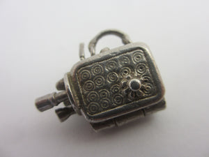 Watch the Birdie Sunbthing Girl Sterling Silver Charm or Pendant Vintage c1960