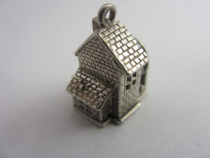 Watermill moving Wheel Sterling Silver Charm or Pendant Vintage c1960