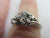 White Sapphire 18k White Gold Solitaire Ring Vintage c1980