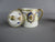 A Japanese Kinjo Bone China Cups, Saucers, Milk Jug & Sugar Bowl Set Vintage C early 20th Century
