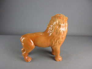 A Large Staffordshire Style Lion Figurine Vintage Mid 20th Century