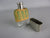 Basket Weave Hip Flask White Metal Antique Early 20th century.