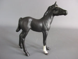 Beswick Black Foal Horse Ornament Figurine Vintage