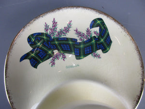 Crown Devon Tartan Cup And Saucer Vintage Mid Century c1950