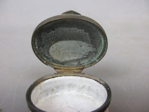 Enamel Patch Box Calne Antique Georgian c1800