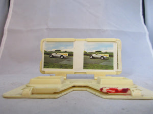 English Plastic Ivory Coloured Weetabix Stereoscopic Viewer c1960.