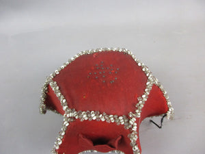 French Beaded Needle Or Pin Cushion Antique Art Deco c1930