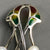 Freshwater Pearl Flower Sterling Silver Ruby Brooch Pin Vintage English