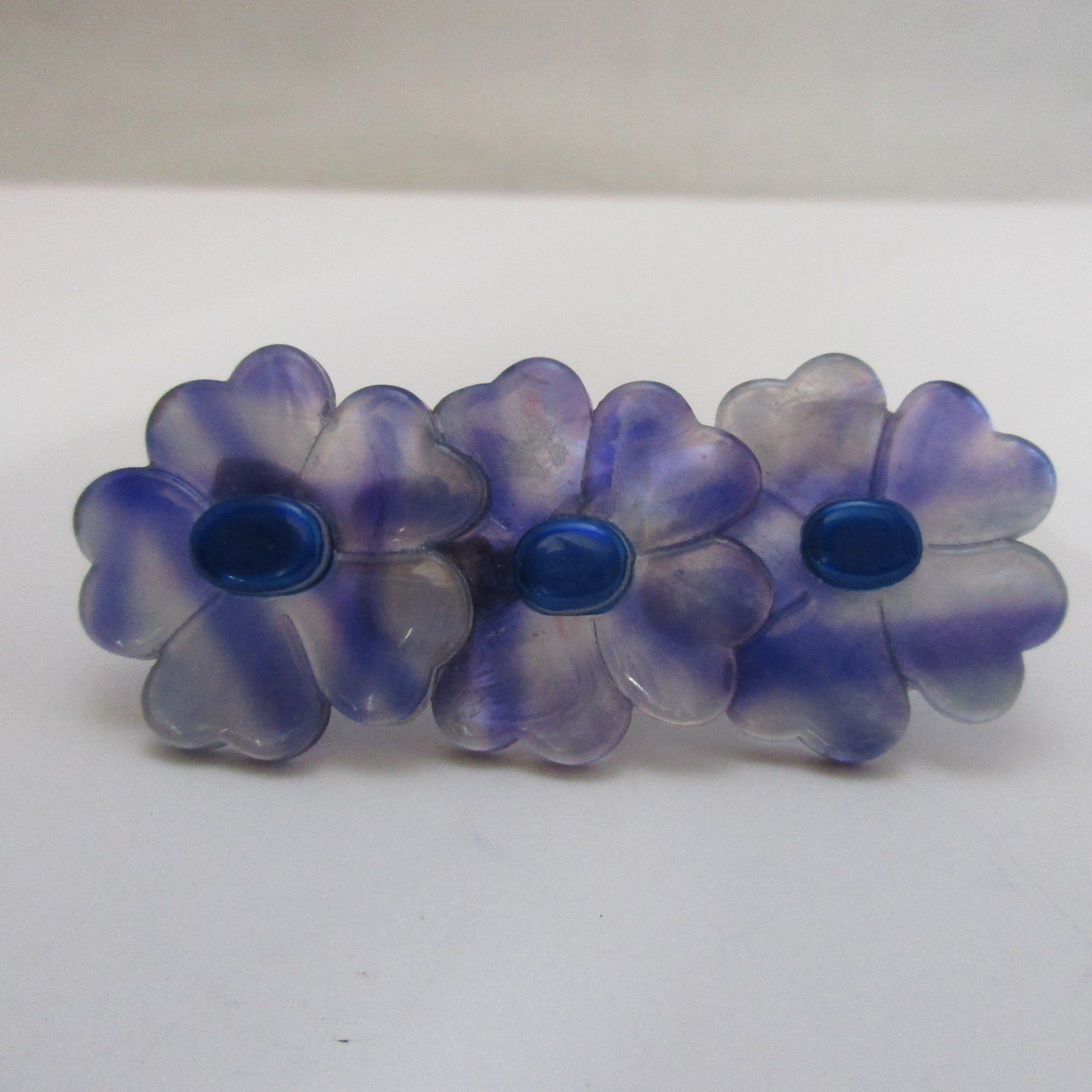 Lea Stein Celluloid Plastic Flower Brooch Pin Vintage French c1970.