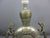 White Metal Twin Handled Chinese Moon Flask Converted Table Lamp Vintage c1960