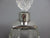 Sterling Silver & Cut Glass Scent Bottle Antique Art Deco c1930